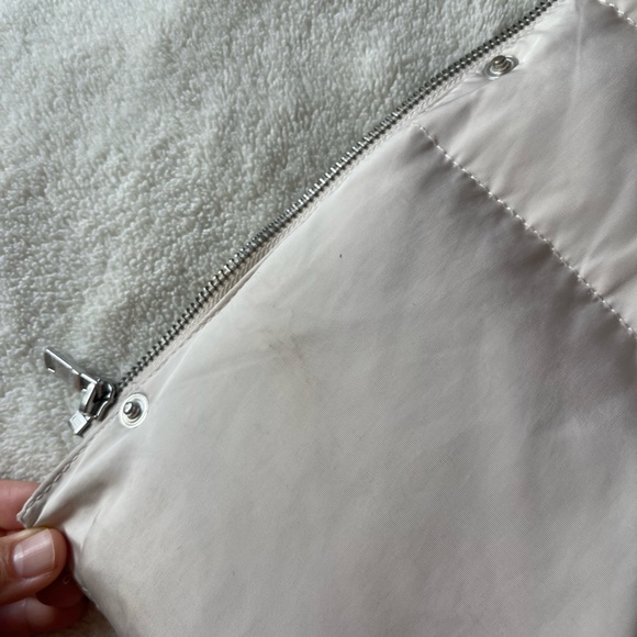 Zara Cream Puffer Jacket with Detachable Hood - Picture 7 of 10